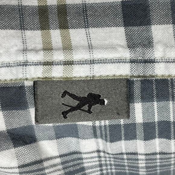 Royal Robbins Men's Sz XXL‎ Gray White Plaid Short Sleeves Button Up Shirt - Picture 5 of 8